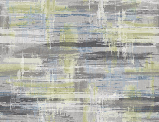 Marari Green Distressed Texture Wallpaper with Abstract Modern Pattern - A-Street Prints 2949-60314
