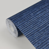 Vivanta Navy Distressed Texture String Wallpaper - A-Street Prints 2949-60412