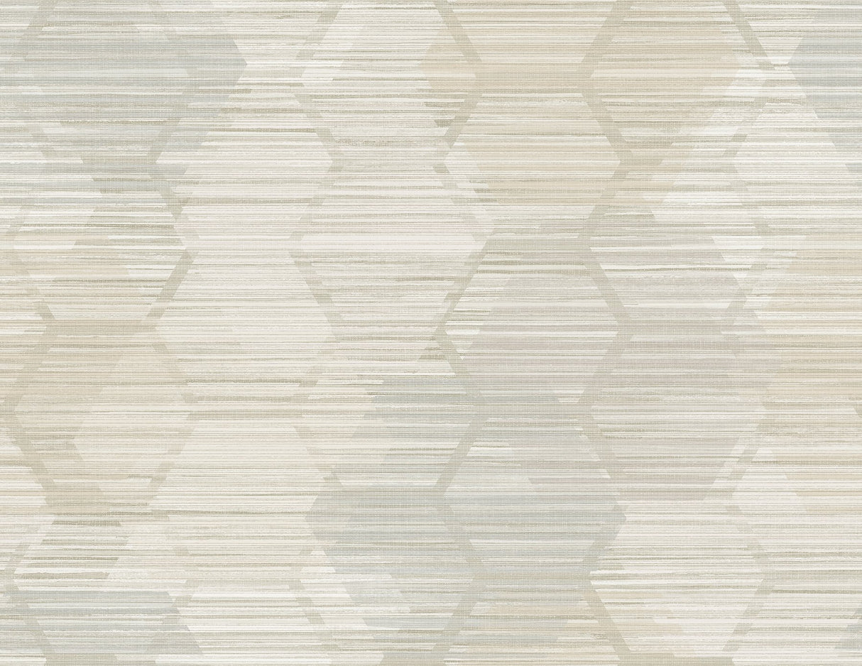 Jabari Wheat Geometric Faux Grasscloth Wallpaper with Modern Graphic Pattern - A?Street Prints 2949-60505