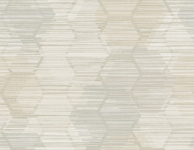 Jabari Wheat Geometric Faux Grasscloth Wallpaper with Modern Graphic Pattern - A?Street Prints 2949-60505