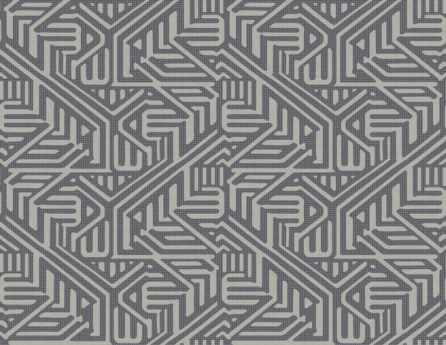 Nambiti Charcoal Geometric Wallpaper with Textured Bohemian Pattern - A?Street Prints 2949-60610