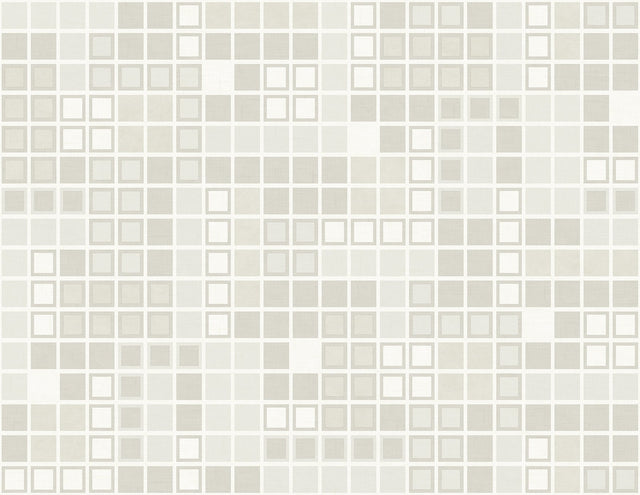 Bantry Neutral Geometric Wallpaper with Retro Graphic Squares - A-Street Prints 2949-60705