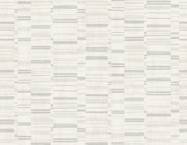 Fresnaye Light Grey Linen Stripe Wallpaper with Modern Stripes Pattern - A-Street Prints 2949-60806
