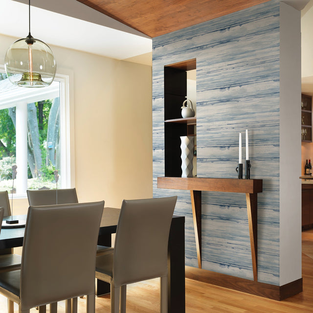 Sandhurst Blue Abstract Stripe Wallpaper with Modern Stripes - A?Street Prints 2949-60912