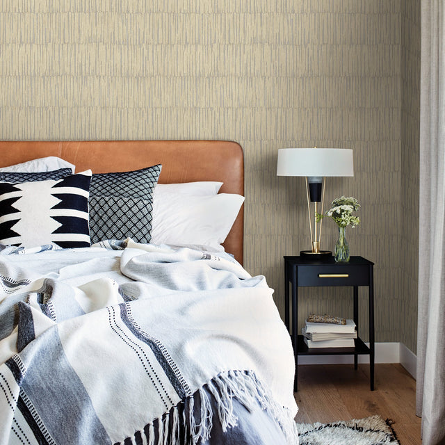 Zandari Neutral Distressed Texture Wallpaper with Modern Abstract Pattern - A?Street Prints 2949-61005