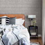 Zandari Light Grey Distressed Texture Wallpaper with Abstract Modern Pattern - A-Street Prints 2949-61009
