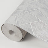 Granada Light Grey Geometric Wallpaper with Modern Graphics Pattern - A-Street Prints 2964-25902