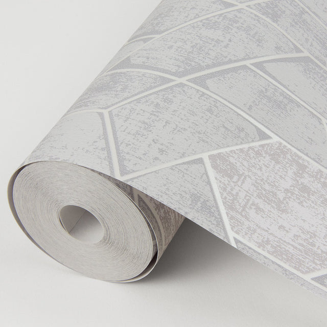 Granada Light Grey Geometric Wallpaper with Modern Graphics Pattern - A-Street Prints 2964-25902