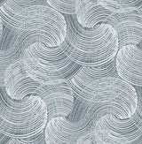 Karson Blue Swirling Geometric Wallpaper with Textured Abstract Modern Pattern - A-Street Prints 2964-25905