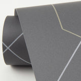 Ballard Grey Geometric Wallpaper with Modern Abstract Linework - A-Street Prints 2964-25912