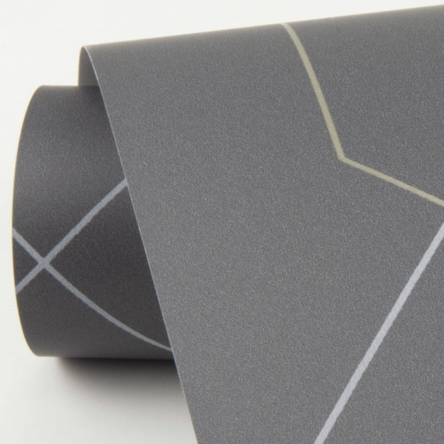 Ballard Grey Geometric Wallpaper with Modern Abstract Linework - A-Street Prints 2964-25912