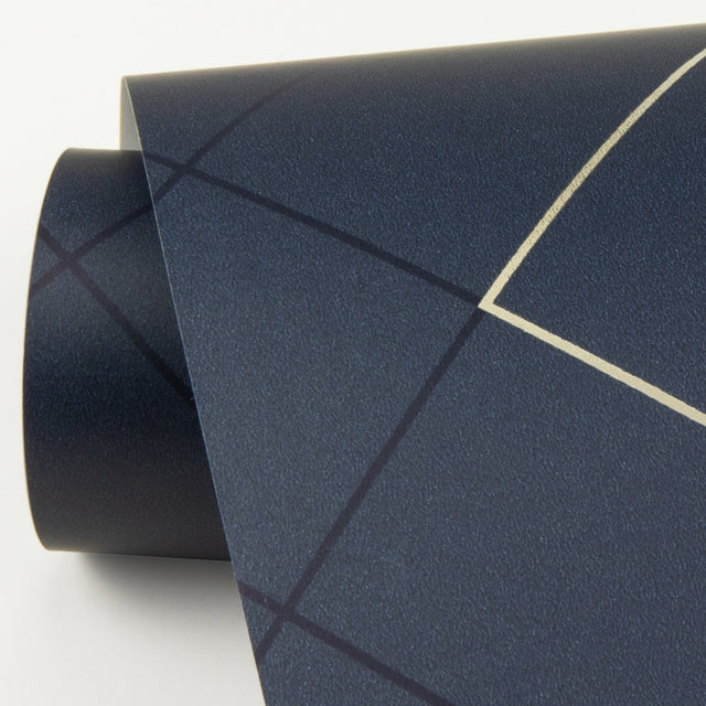 Ballard Indigo Geometric Wallpaper with Modern Abstract Pattern - A-Street Prints 2964-25913