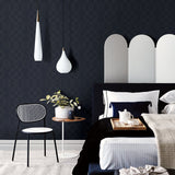 Ballard Indigo Geometric Wallpaper with Modern Abstract Pattern - A-Street Prints 2964-25913
