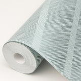 Aspen Aqua Chevron Wallpaper with Modern Abstract Chevron Pattern - A-Street Prints 2964-25916