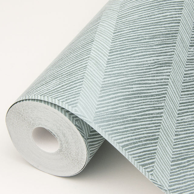 Aspen Aqua Chevron Wallpaper with Modern Abstract Chevron Pattern - A-Street Prints 2964-25916
