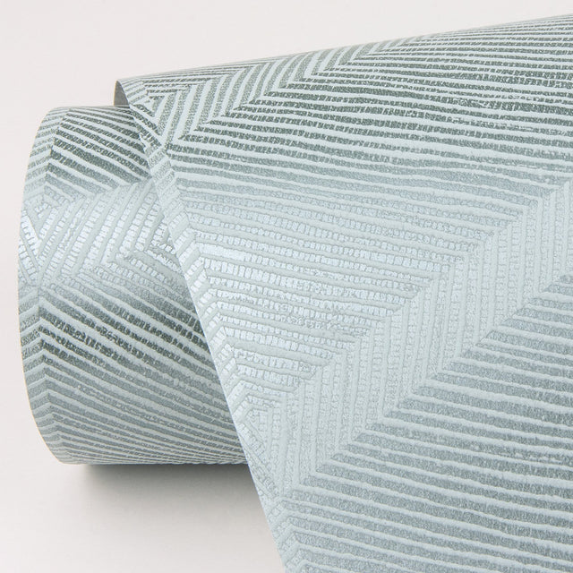 Aspen Aqua Chevron Wallpaper with Modern Abstract Chevron Pattern - A-Street Prints 2964-25916