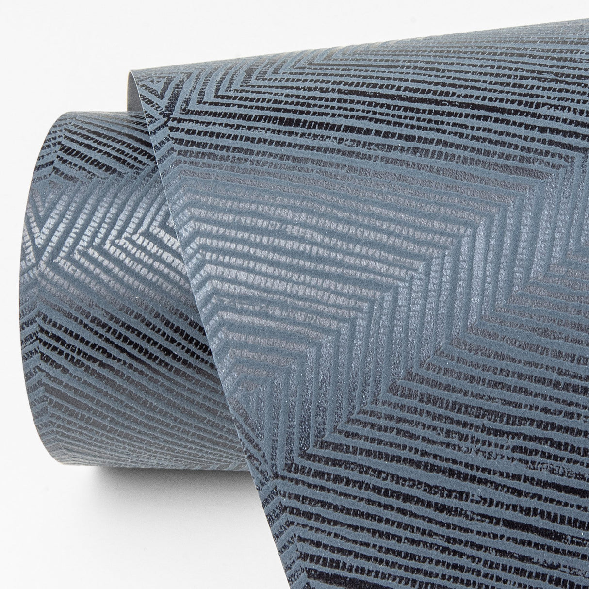 Aspen Indigo Chevron Wallpaper with Modern Textured Pattern - A-Street Prints 2964-25917