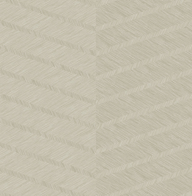 Aspen Champagne Chevron Wallpaper with Modern Abstract Textured Pattern - A-Street Prints 2964-25918