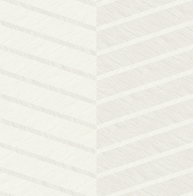 Aspen White Chevron Textured Wallpaper with Abstract Modern Pattern - A-Street Prints 2964-25919