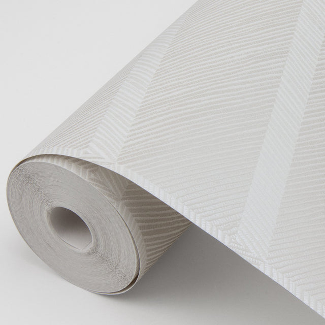 Aspen White Chevron Textured Wallpaper with Abstract Modern Pattern - A-Street Prints 2964-25919