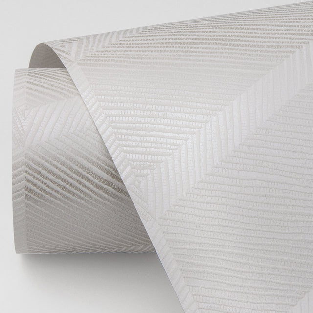 Aspen White Chevron Textured Wallpaper with Abstract Modern Pattern - A-Street Prints 2964-25919