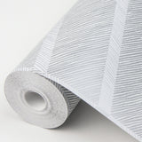 Aspen Grey Chevron Wallpaper with Textured Abstract Chevron Pattern - A?Street Prints 2964-25920