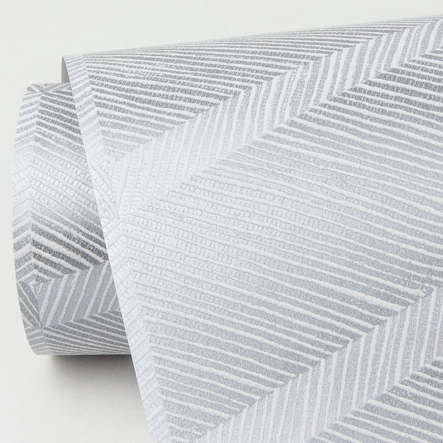Aspen Grey Chevron Wallpaper with Textured Abstract Chevron Pattern - A?Street Prints 2964-25920