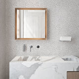 Del Mar Grey Botanical Wallpaper with Tropical Leaf Motif - A-Street Prints 2964-25925