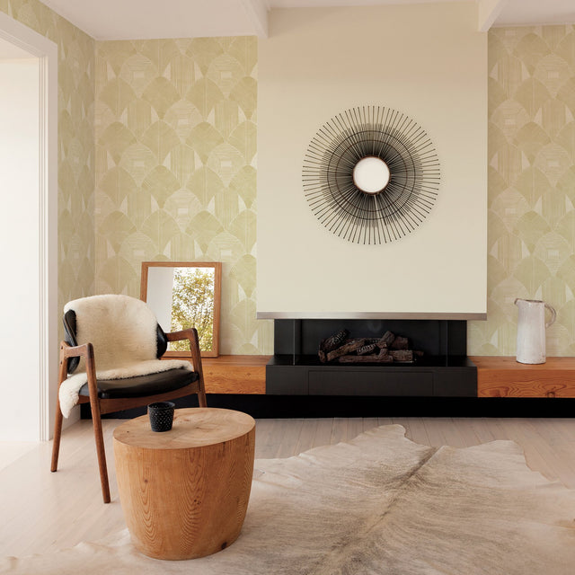 Westport Coffee Geometric Wallpaper with Abstract Aztec-Inspired Bohemian Pattern - A-Street Prints 2964-25927