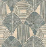 Westport Teal Geometric Wallpaper with Aztec-Inspired Bohemian Pattern - Brewster 2964-25931