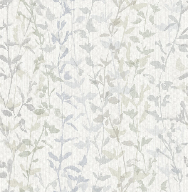 Thea Grey Floral Trail Wallpaper with Textured Non Woven Abstract Trails - A?Street Prints 2964-25935