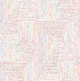 Merritt Red Geometric Wallpaper with Raised Ink Modern Abstract Pattern - A-Street Prints 2964-25956
