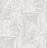 Merritt Black Geometric Wallpaper with Raised Ink Modern Abstract Pattern - A-Street Prints 2964-25958