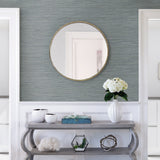 Barnaby Slate Faux Grasscloth Wallpaper with Textured Non Woven Pattern - A-Street Prints 2964-25963