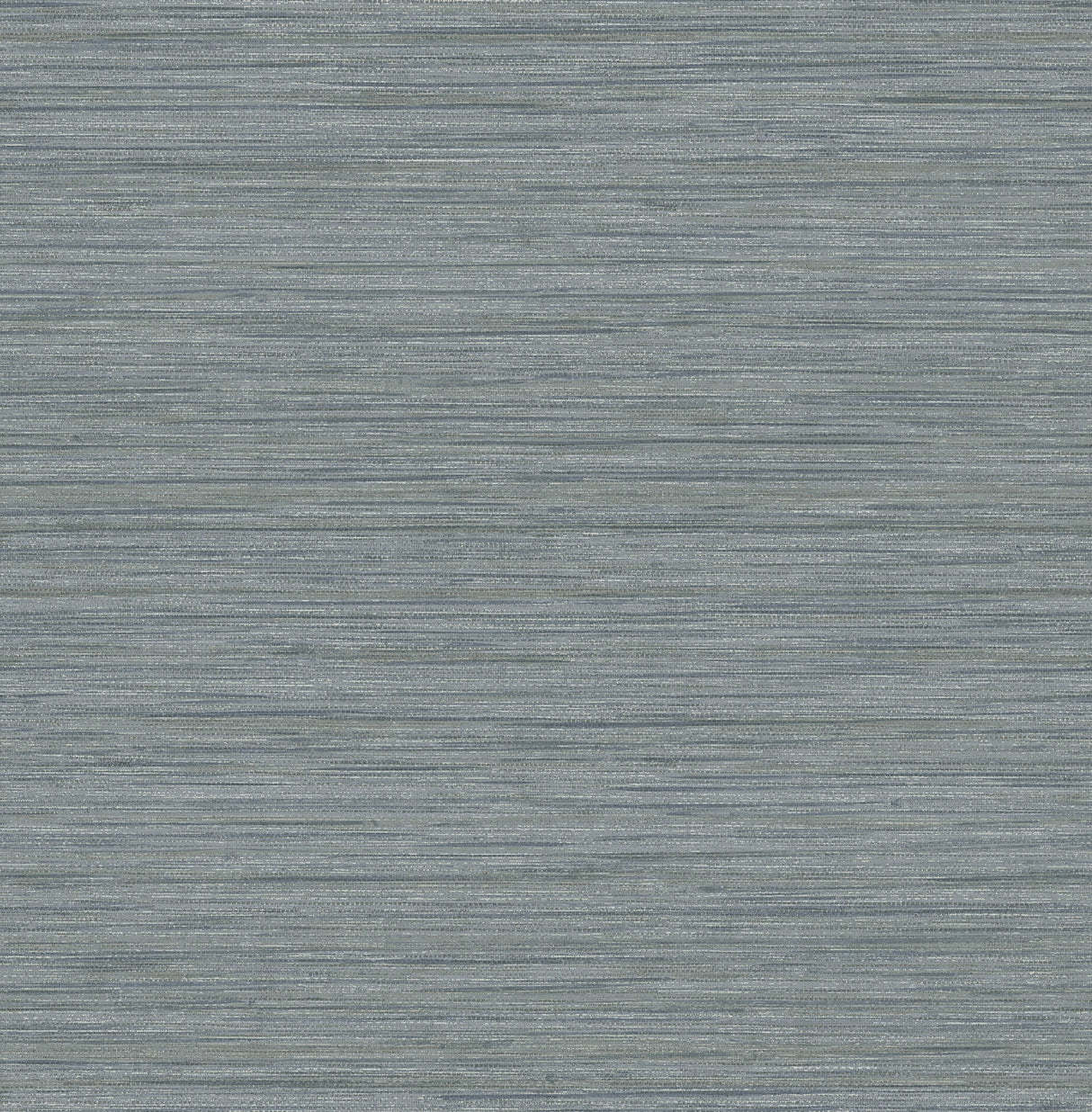 Barnaby Slate Faux Grasscloth Wallpaper by A-Street Prints FD25963 - close-up swatch showing tightly-woven horizontal texture in slate blue-grey tones with subtle raised ink detail