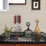 Barnaby Light Grey Faux Grasscloth Wallpaper with Texture Pattern - A-Street Prints 2964-25965