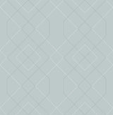 Ballard Light Blue Geometric Wallpaper with Beaded Metallic Glam Motif - A?Street Prints 2964-87345