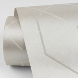 Ballard Silver Geometric Wallpaper with Beaded Glam Abstract Pattern - A-Street Prints 2964-87346