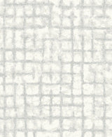 Shea Light Grey Distressed Geometric Wallpaper with Metallic Modern Graphics Pattern - A-Street Prints 2964-87348