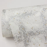 Shea Light Grey Distressed Geometric Wallpaper with Metallic Modern Graphics Pattern - A-Street Prints 2964-87348