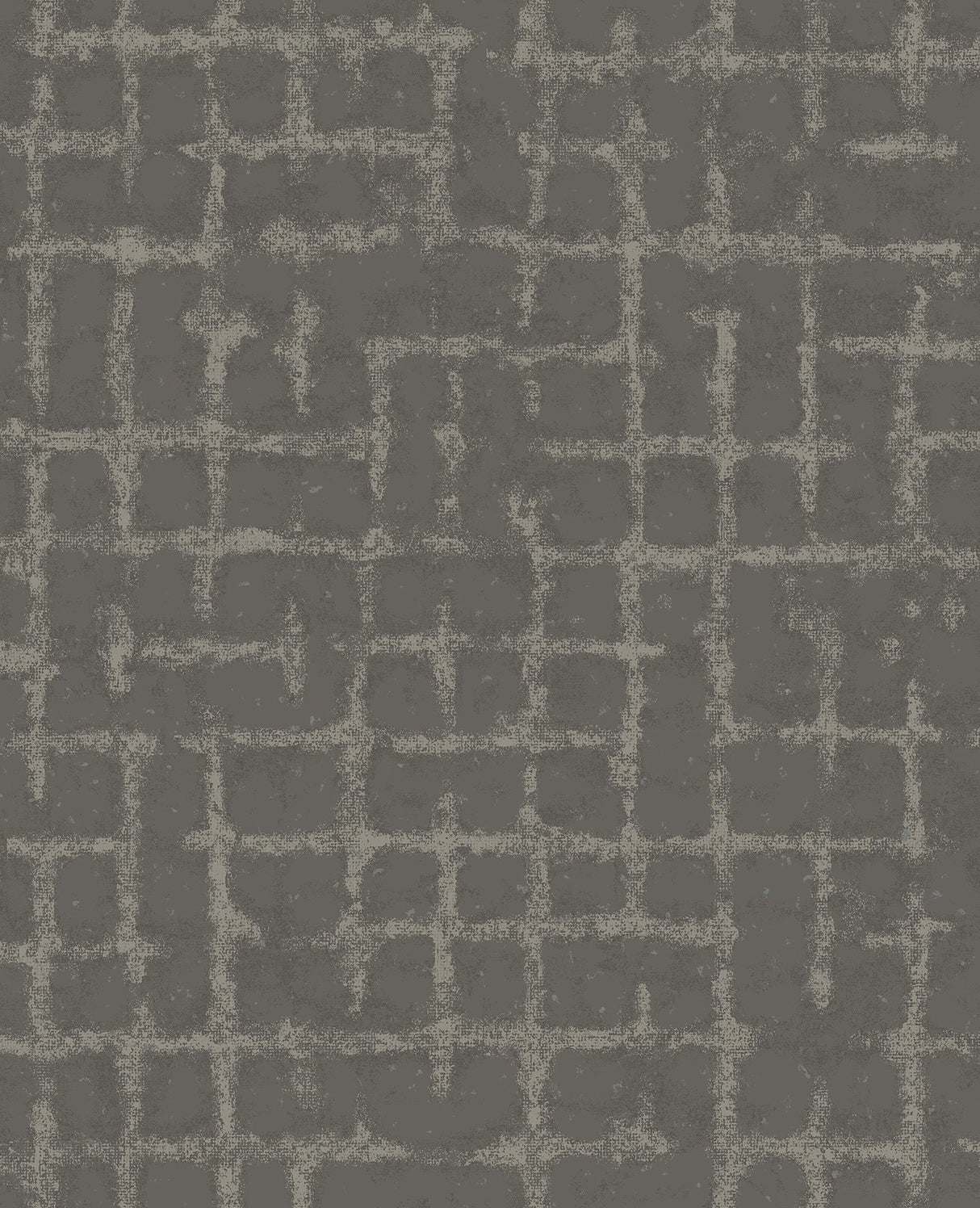 Shea Charcoal Distressed Geometric Wallpaper with Metallic Modern Graphics - Brewster 2964-87349