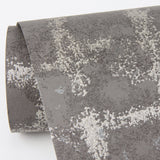 Shea Charcoal Distressed Geometric Wallpaper with Metallic Modern Graphics - Brewster 2964-87349