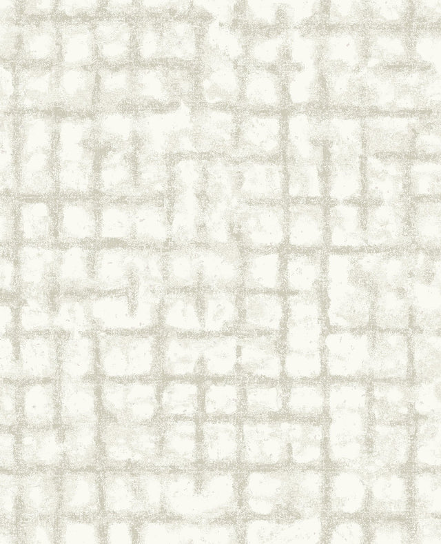 Shea Gold Distressed Geometric Wallpaper with Metallic Modern Graphics Pattern - Brewster 2964-87350