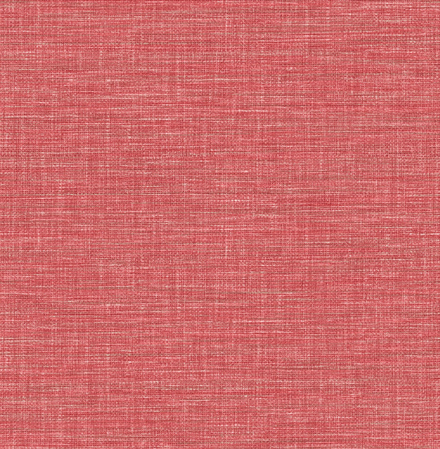 Exhale Coral Woven Texture Wallpaper with Raised Ink Fabric Texture - A-Street Prints 2969-24117