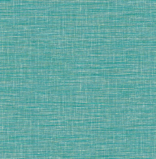 Exhale Turquoise Woven Texture Wallpaper with Raised Ink - A-Street Prints 2969-24118