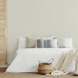 Agave Light Grey Imitation Grasscloth Wallpaper with Modern Faux Grasscloth Texture - A-Street Prints 2969-24281