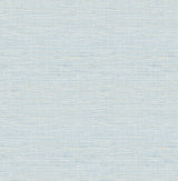 Agave Blue Imitation Grasscloth Wallpaper with Faux Grasscloth Texture, Modern Graphics Pattern - Brewster 2969-24283