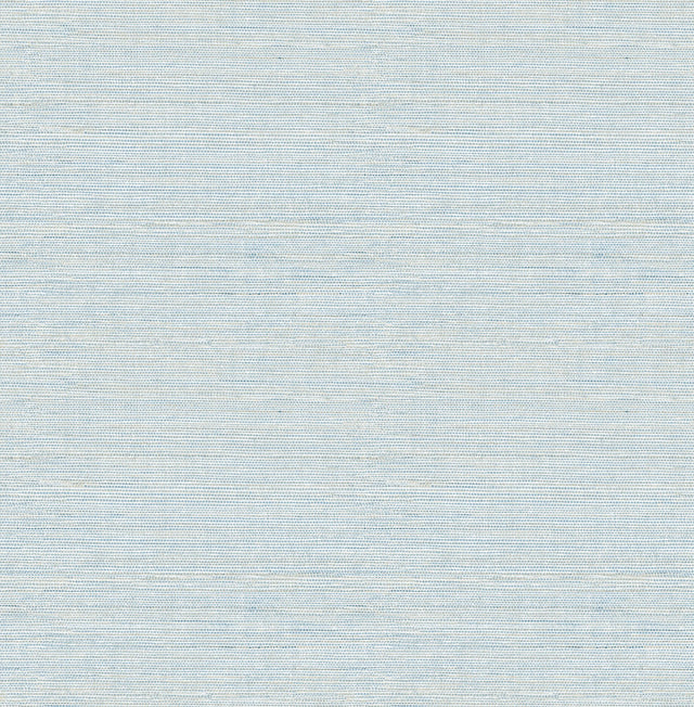 Agave Blue Imitation Grasscloth Wallpaper with Faux Grasscloth Texture, Modern Graphics Pattern - Brewster 2969-24283
