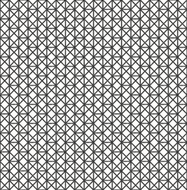 Lisbeth Black Geometric Lattice Wallpaper with Coastal Geometric Pattern - Brewster 2969-26004