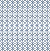 Lisbeth Blue Geometric Lattice Wallpaper with Coastal Graphic Trellis - A-Street Prints 2969-26005
